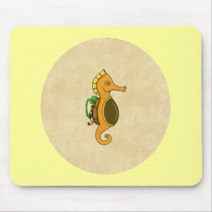 Steampunk Seahorse Mouse Mat