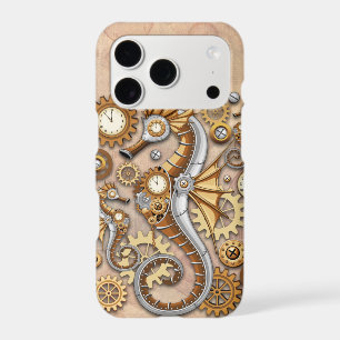 Steampunk Seahorse Vintage Surreal Art