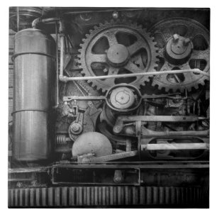 Steampunk - Serious Steel Tile