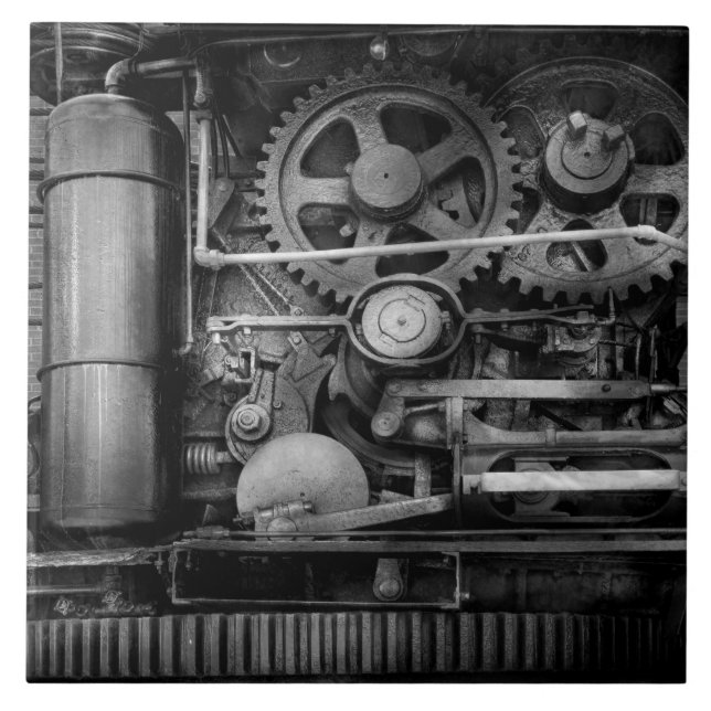 Steampunk - Serious Steel Tile (Front)