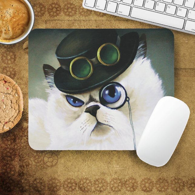 Steampunk Siamese Persian Cat Mouse Mat (Creator Uploaded)