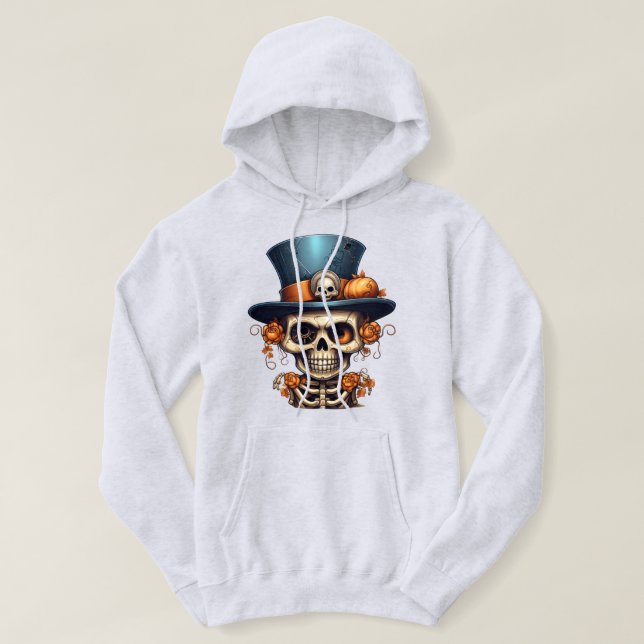 Steampunk Skeleton Hoodie (Design Front)