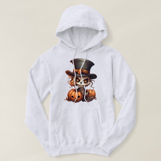 Steampunk Skeleton Hoodie (Design Front)