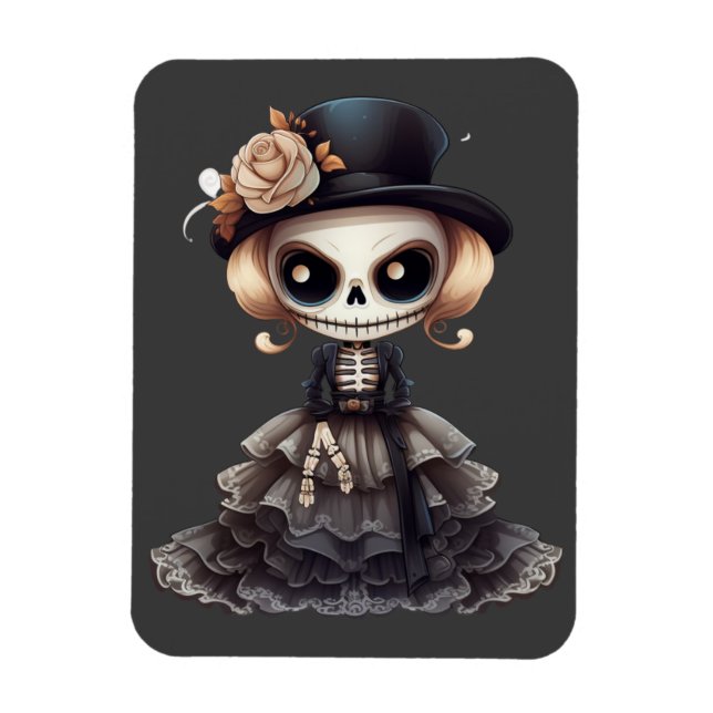 Steampunk Skeleton Magnet (Vertical)