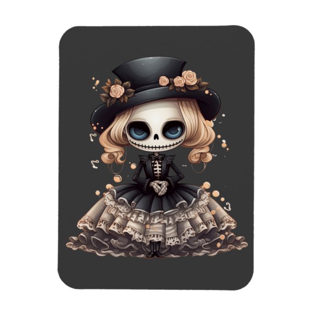 Steampunk Skeleton Magnet (Vertical)