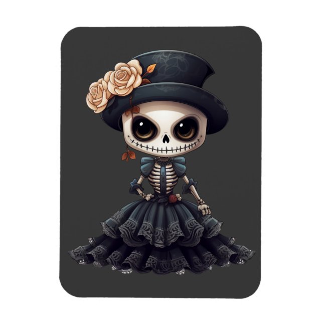 Steampunk Skeleton Magnet (Vertical)