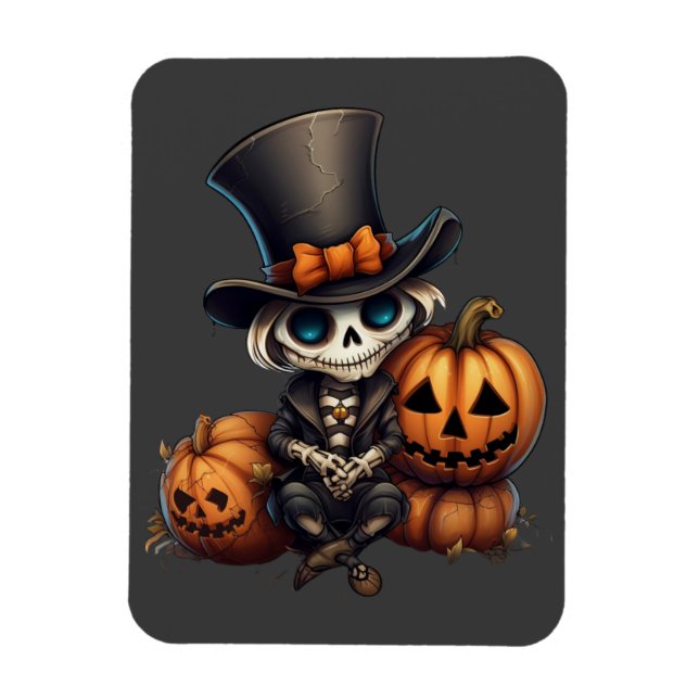 Steampunk Skeleton Magnet (Vertical)