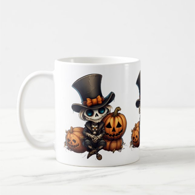 Steampunk Skeleton Mug (Left)