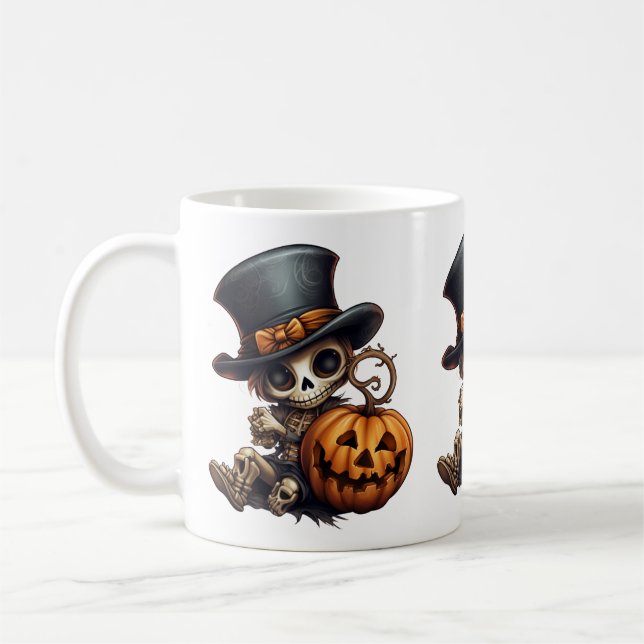 Steampunk Skeleton Mug (Left)