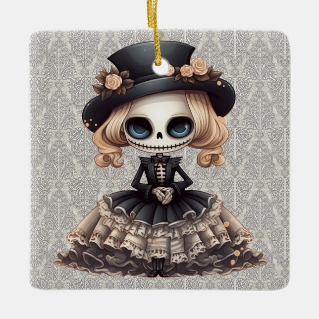 Steampunk Skeleton Ornament (Front)
