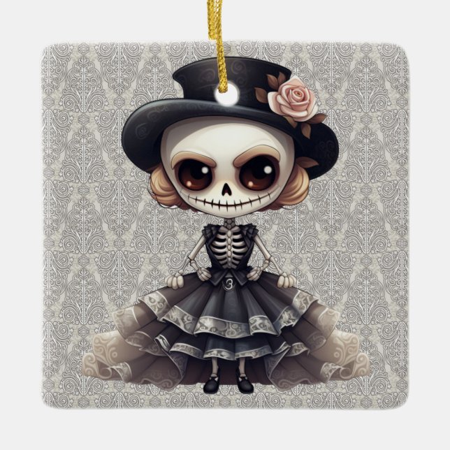 Steampunk Skeleton Ornament (Front)