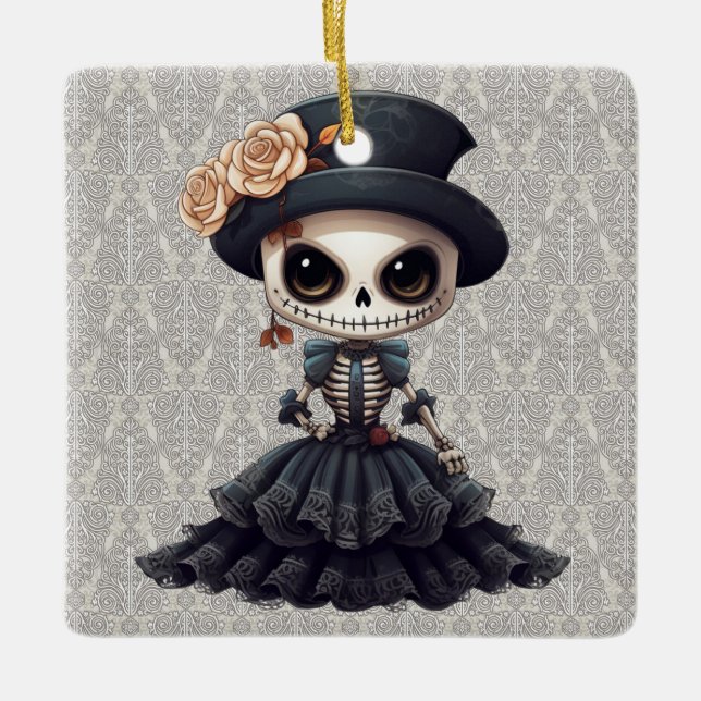Steampunk Skeleton Ornament (Front)