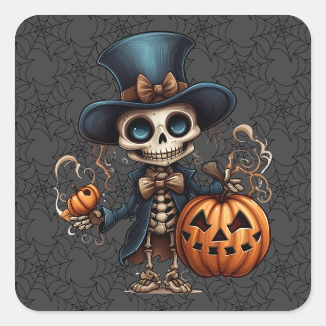 Steampunk Skeleton Stickers (Front)