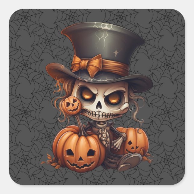 Steampunk Skeleton Stickers (Front)