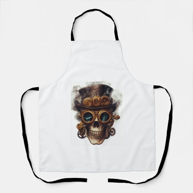Steampunk Skull Engine Apron (Front)