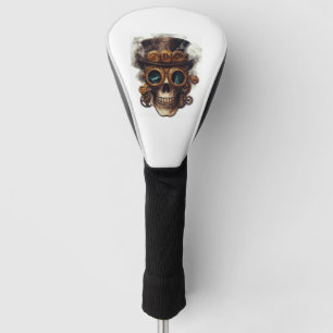 Steampunk Skull Engine Golf Head Cover