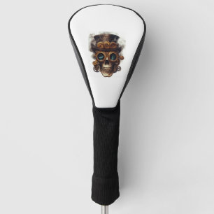 Steampunk Skull Engine Golf Head Cover