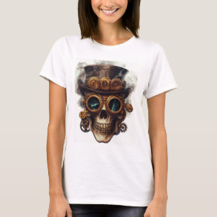 Steampunk Skull Engine T-Shirt
