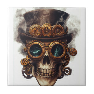 Steampunk Skull Engine Tile
