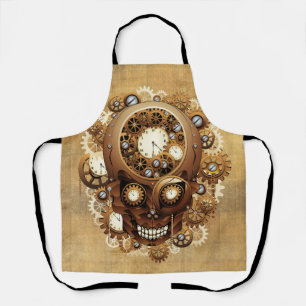Steampunk Skull Gothic Style Apron
