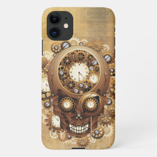 Steampunk Skull Gothic Style iPhone 11 Case