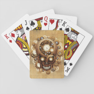 Steampunk Skull Gothic Style Playing Cards