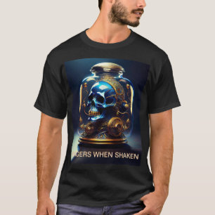 Steampunk Skull In Jar Angers When Shaken T-Shirt