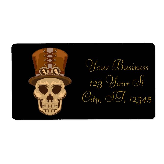 Steampunk Skull in Top Hat Thunder_Cove (Front)