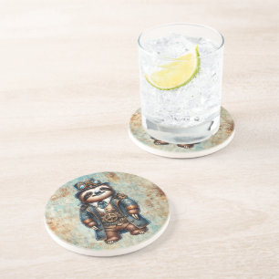 Steampunk Sloth Coaster