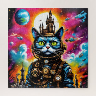 Steampunk Space Cat II Jigsaw Puzzle