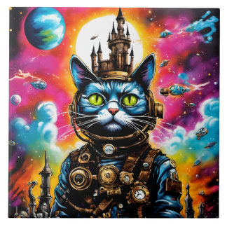 Steampunk Space Cat II Tile