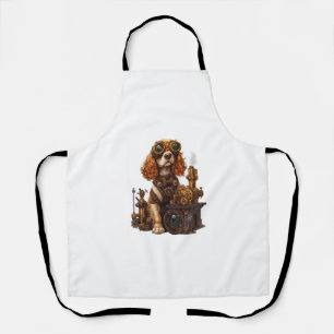 Steampunk Spaniel � Victorian Dog Inventor Apron