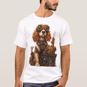 Steampunk Spaniel � Victorian Dog Inventor T-Shirt