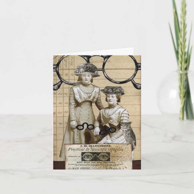 Steampunk Spectacles Card (Front)