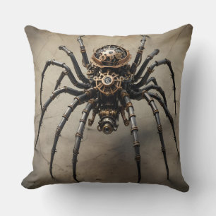 Steampunk Spider Design - Two sided Cushion