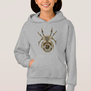 Steampunk Spider on Purple Background
