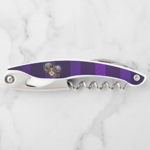 Steampunk Spider on Purple Background Corkscrew
