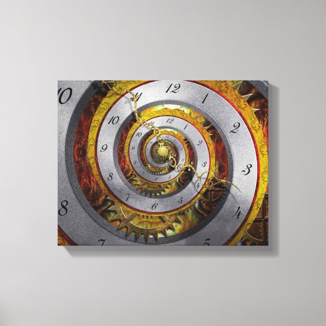 Steampunk - Spiral - Infinite time Canvas Print (Front)