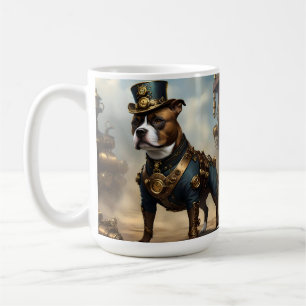 Steampunk Staffordshire Bull Terrier, Coffee Mug