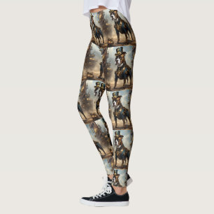 Steampunk Staffordshire Bull Terrier, Leggings