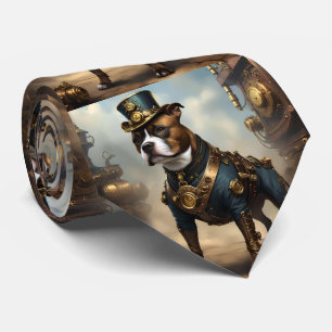 Steampunk Staffordshire Bull Terrier,  Tie