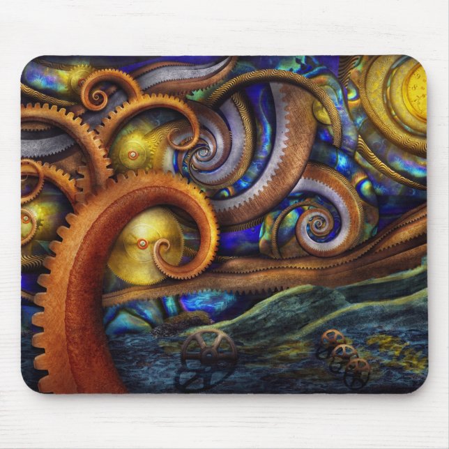 Steampunk - Starry night Mouse Mat (Front)