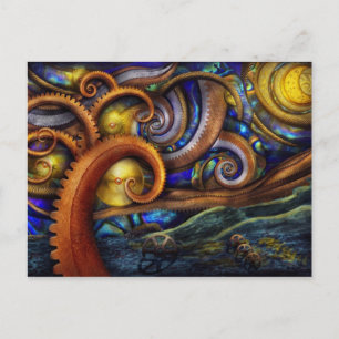 Steampunk - Starry night Postcard