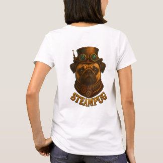 Steampunk SteamPug T Shirt - unique Steampunk dog!