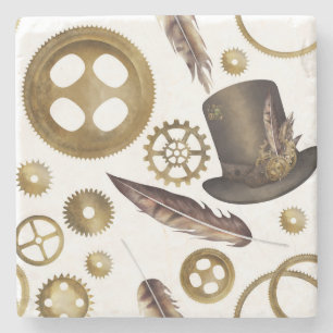 Steampunk Stone Coaster