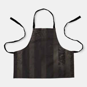 Steampunk striped brown background apron