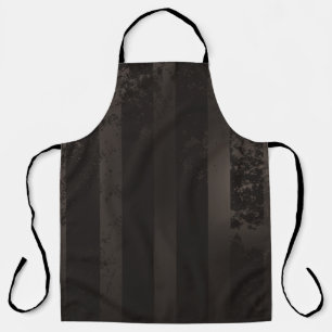 Steampunk striped brown background apron
