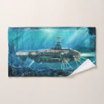 Steampunk Submarine Hand Towel<br><div class="desc">Steampunk Submarine</div>