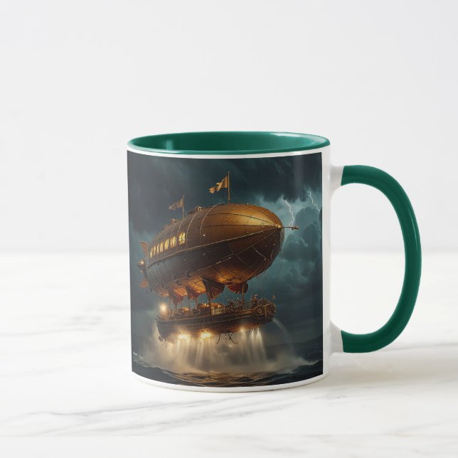 Steampunk Submersible Ocean-liner Mug (Right)