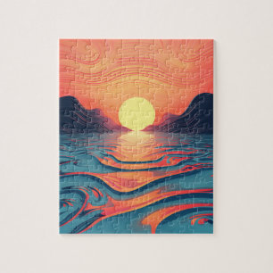 steampunk sunset jigsaw puzzle